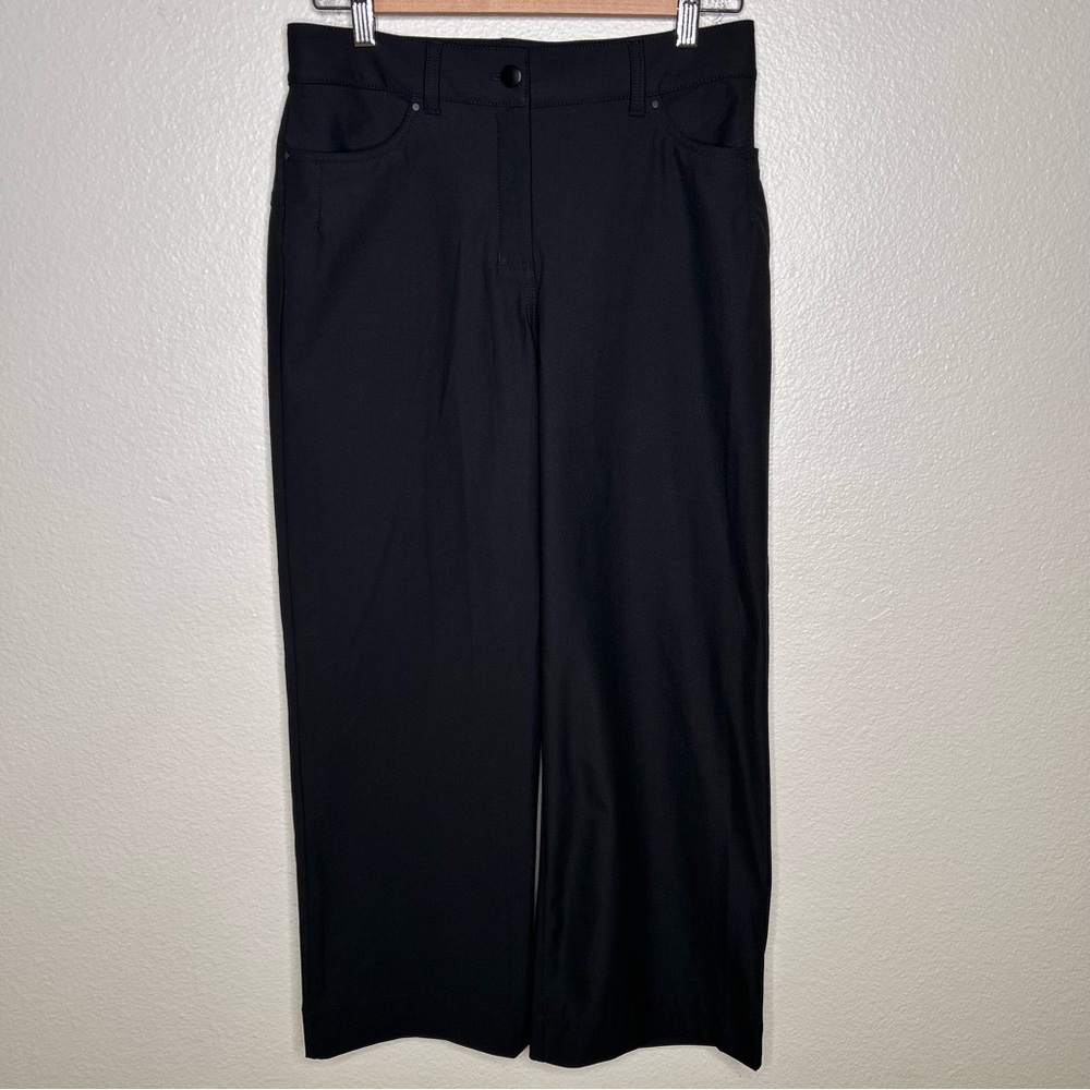 Lululemon City Sleek 5 Pocket Wide-Leg High Rise 7/8 Length Pant Black 28